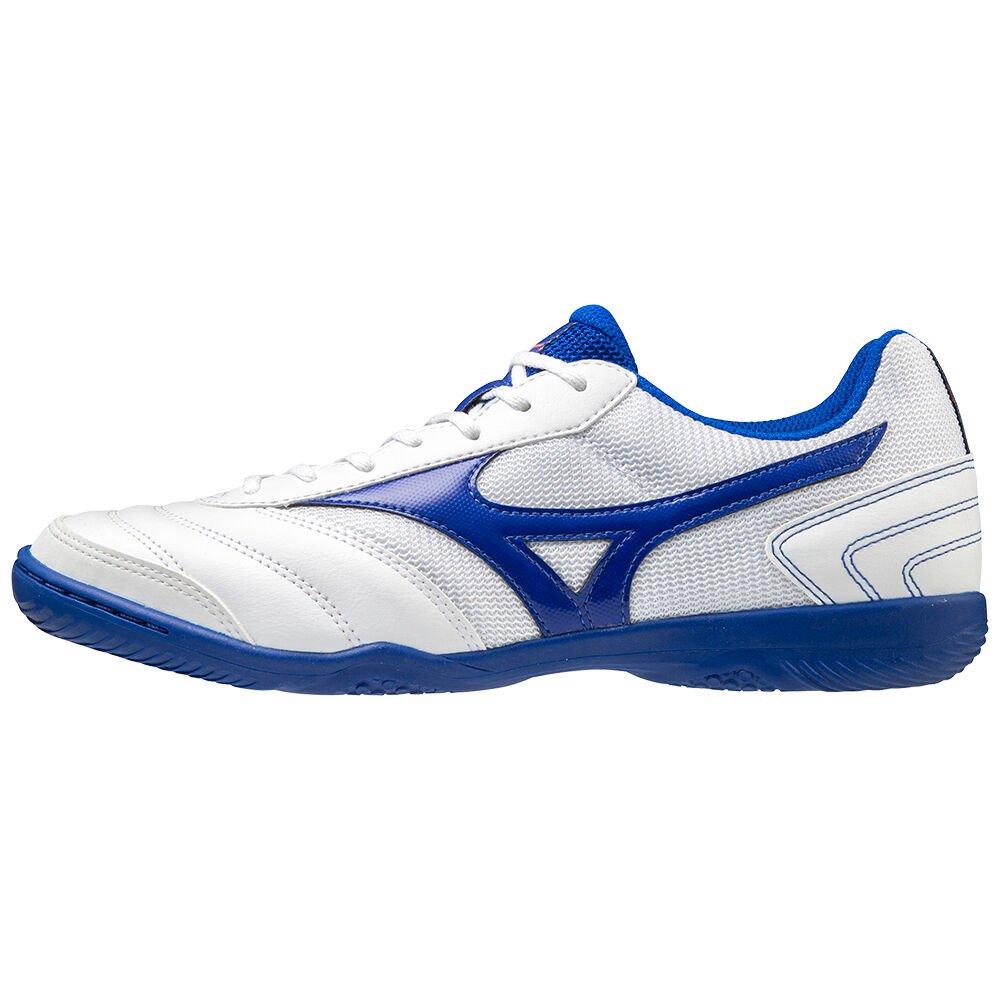 Mizuno Men's Football Boots White/Blue MRL Sala Club IN Shoes - Q1GA200302